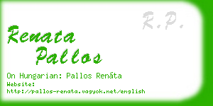 renata pallos business card