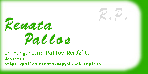 renata pallos business card